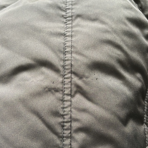 SzL Eddie Bauer Black Quilted Goose Down Vest VGUC - Picture 8 of 9